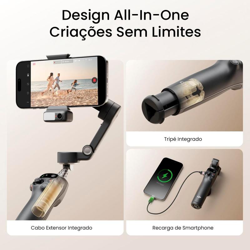 Estabilizador De Celular Gimbal Dji Osmo Mobile 7p - Preto